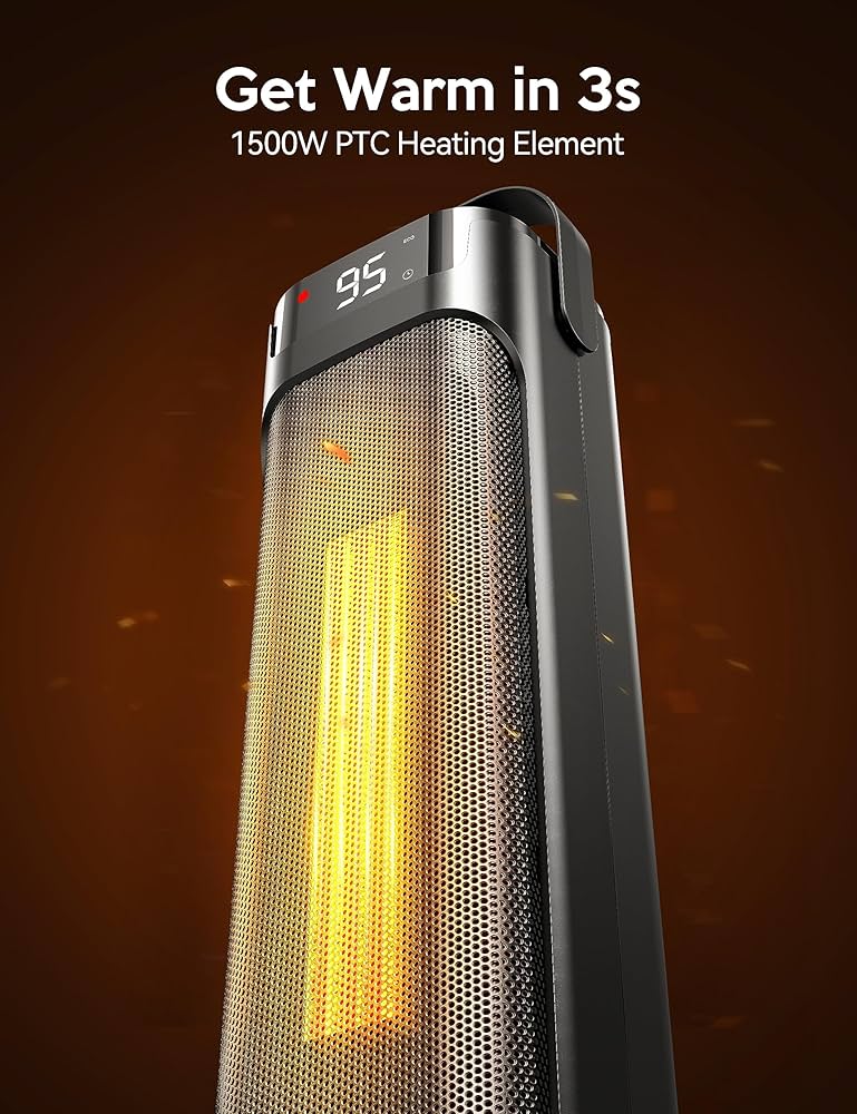 Amazon.com: VAGKRI 24” Space Heater for Indoor Use, Fast